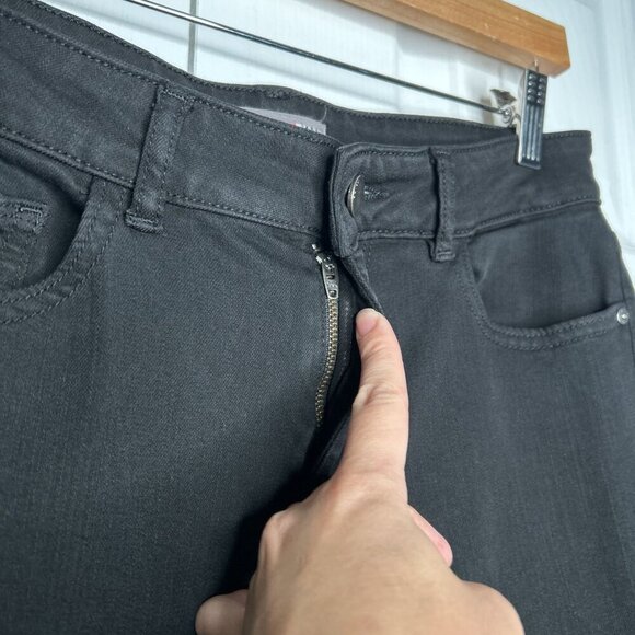 DL1961 Emma Riker Black Denim Low Rise Instasculpt Skinny Jeans Women's Size 28 - Picture 5 of 14